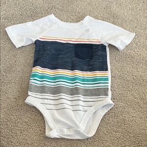 Garanimals Striped Bodysuit with Pocket